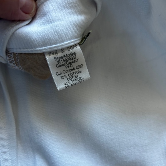 Rag & Bone White Denim - High Rise Skinny - Picture 6 of 7